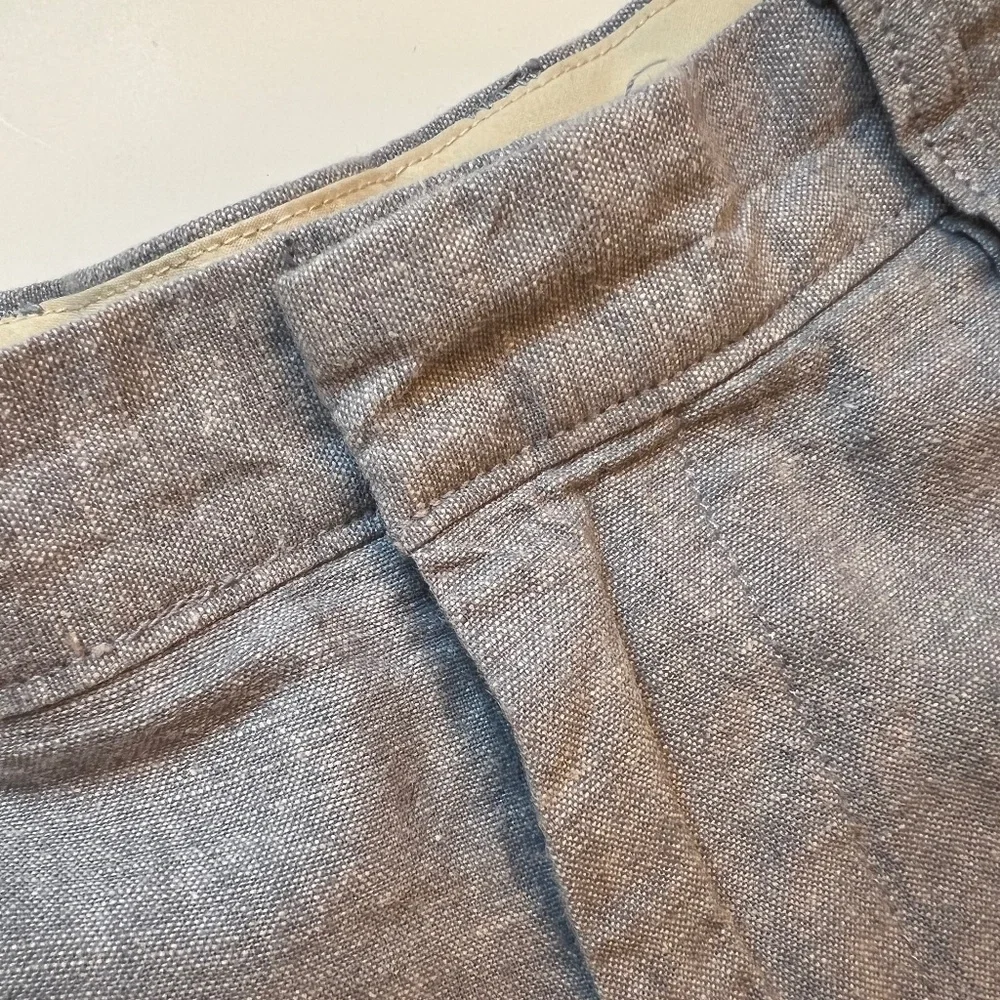 J. Crew Light Blue Cotton/Linen 9” Shorts for Men. Size 36